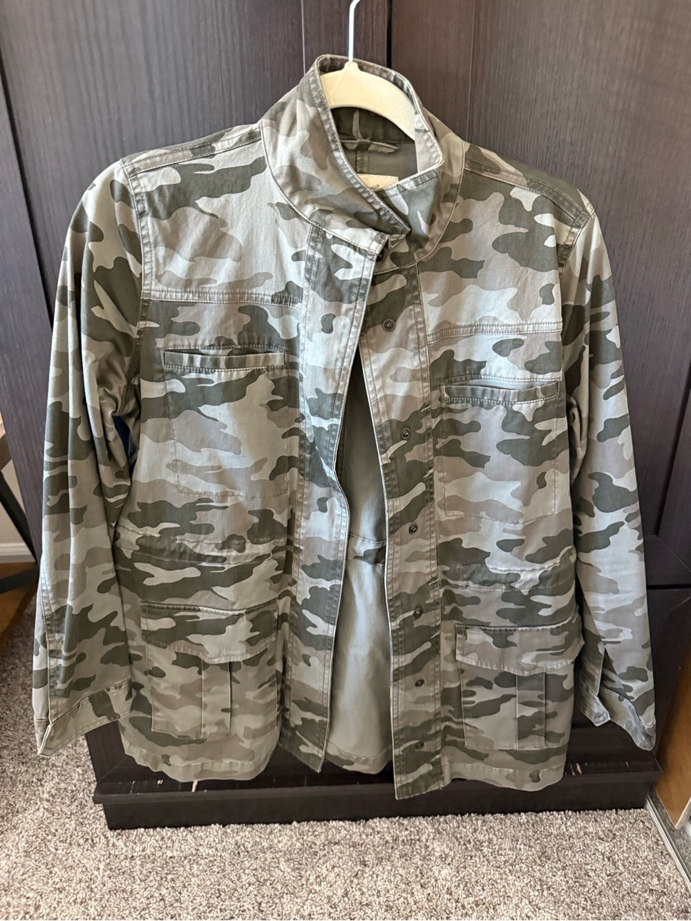 Universal Thread women’s Camo Field Jacket in Olive and Khaki